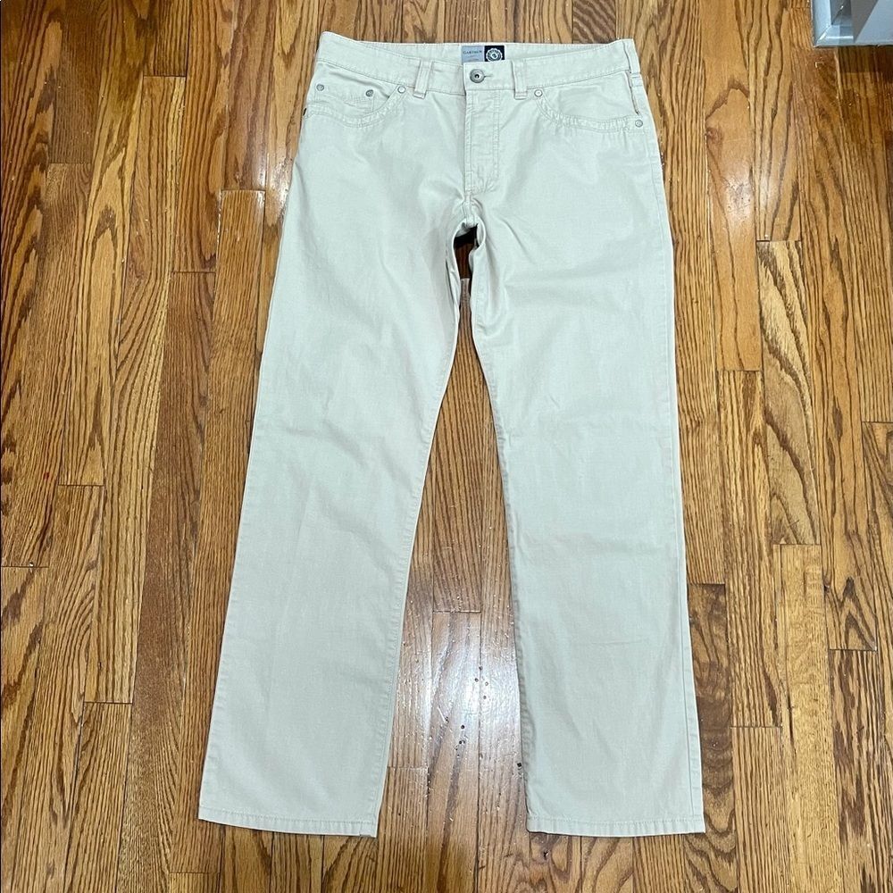 Gardeur Light Tan NEVIO 5 Pocket Jeans. 34